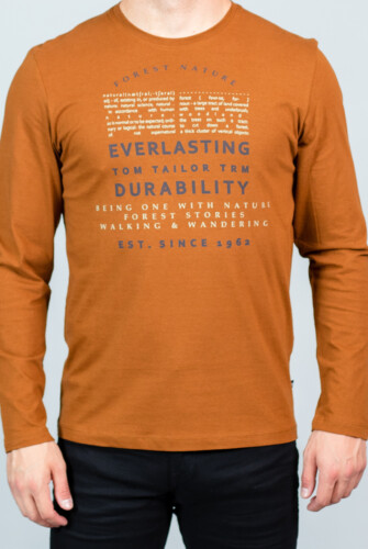 Μακρυμάνικο βαμβακερό t-shirt - 2 χρώματα